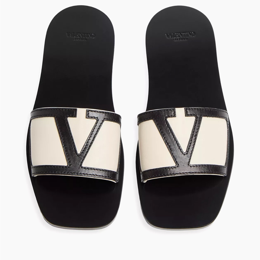 Valentino Garavani - Viva Superstar Slide Sandals In Nappa Leather Size 6